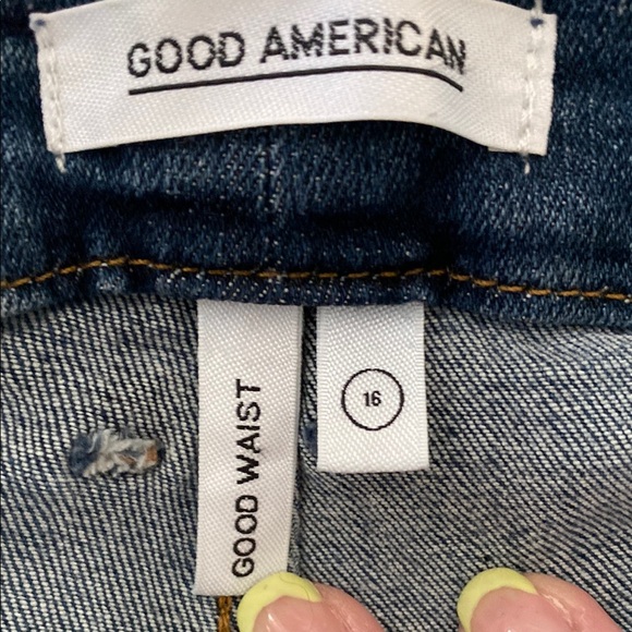 GOOD AMERICAN BNWT size 16 Women's Blue Jeans - Picture 4 of 5